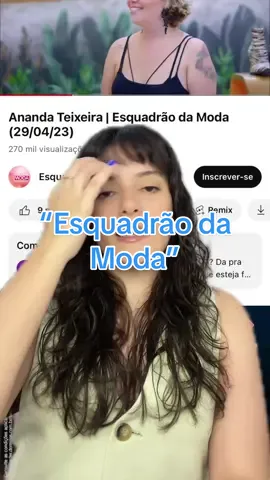 Eu to simplesmente sem palavras…. #esquadraodamoda #programastv #moda #fashion #fashiontikt 