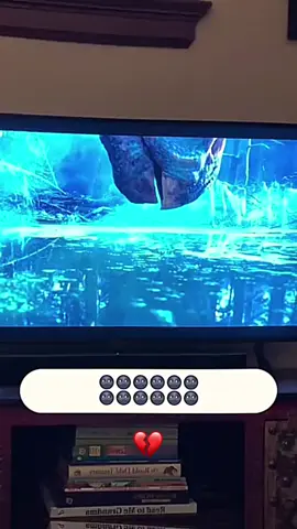 This cute dog gets scared watching a movie on television.. #dog #cute #tv #fyp 