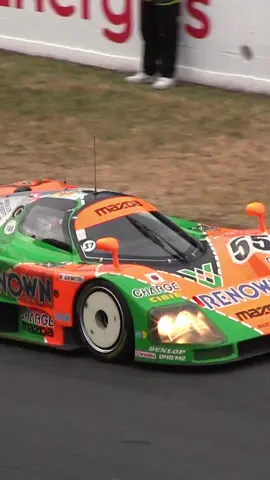 Mazda 787B screams at Le Mans and Goodwood 2023! #Motorsport#cars#car #lemans#wec#mazda#rotary#rotaryengine#787#787b #787bengine#787bsound#racing#lemans24