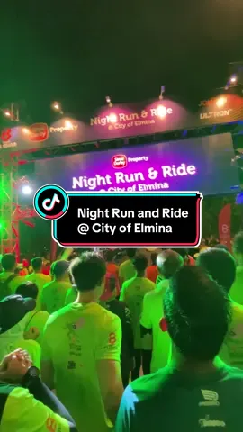 Night Run & Ride @ City Of Elmina 10km ✅ #nightrunandride #nightrunandridecityofelmina #neonnight #Running #10kmrunning 