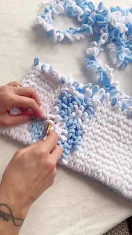 “S” for baby boy #sebastian #howto #crochetersoftiktok #loopyarn #alizepuffymore #creator #foryou 