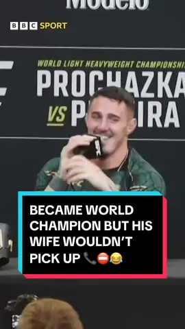 Tom Aspinall’s wife didn’t pick up the phone after he won the UFC interim heavyweight title ❌😂 #UFC #MMA #TomAspinall 