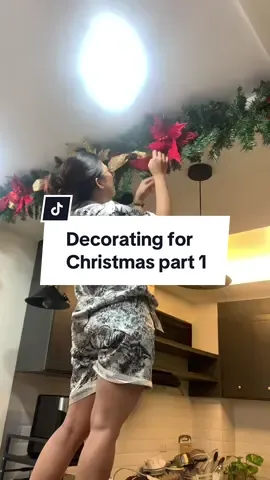 Grew up watching my mom decorate for the holidays, Im happy I get to do it now too. But missed her so much while doing this 🥹 #christmas2023🎄🎁🦌🎅 #christmasphilippines #garlandchristmas #christmasgarland #christmasdecor #fypシ゚viral #fypシ 