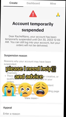 account temporarily suspended #suspended #tiktokaccount #tiktokaccountunfrezed😭😭 #fypシ゚viral #viral #trend #trending #accountfreeze #freeze #accountsuspended #suspention 