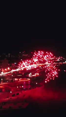 bonfire night scenes in brighton  #videography #droneshots #fireworks 