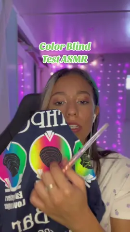 Color Blind Test ASMR 🔴🟢 What color is this? #asmr #asmrfocustest #asmreyeexam #asmrcommunity #colorblindtest 