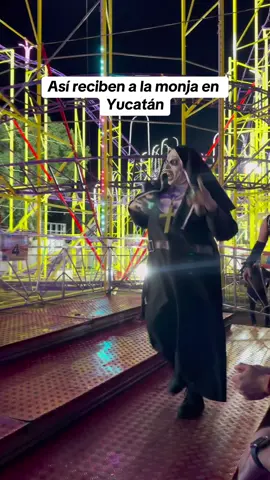 La monja bailando en la feria de Xmatkuil Yucatán #mexicomagico  #lamonja #atraccionesgarcia #xmatkuil #lamonjaferia #fyp #humor #viral 