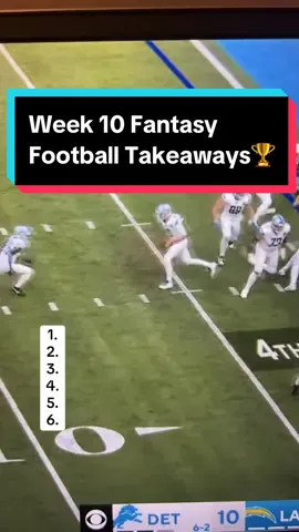 Week 10 was CRAZY for fantasy football, here’s what you need to know🏆#nfl #fantasyfootball #fantasyfootballtips #fyp 