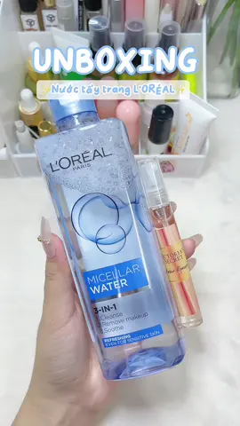 Siu mê e này 🌷✨ #nuoctaytrang #nuoctaytrangloreal #loreal #taytrang #skincareviral #reviewlamdep #lamdep #rosslyn #rosslyncosmetics #unboxing #thaothichriviu #viral #fyp #foryou 