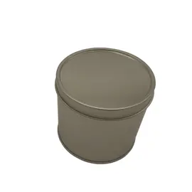 Round Tin cans with window lid