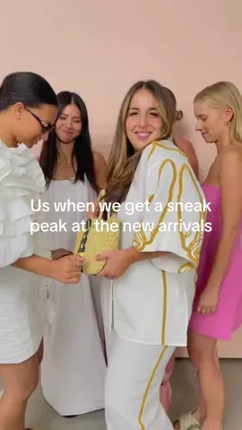How it feels when we get a sneak peak of whats coming for the rest of the year 🫣🤭 #cocoandlola #fyp #newarrivals #sneakpeak #trendingvideo #officefun 