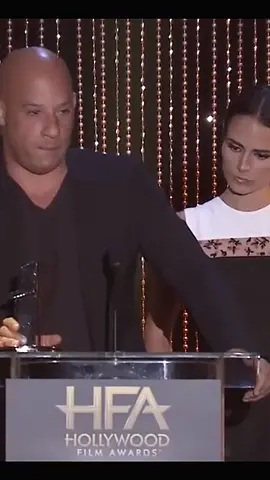Vin Diesel Pays Tribute to Paul Walker at the Hollywood Film Awards.#FastAndFurious 