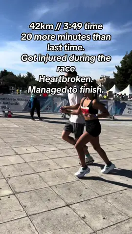 Nothing breaks my heart like running. IT band got injured during the race. I was trying to hold on to my pace but my leg wouldnt let me. I was so devastated. My partner was beside me during all this pain. I love you! When you fall the only way is up.  #nevergiveup #marathonrunner #runninginjury 