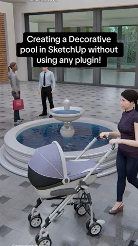 Creating a Decorative pool in SketchUp without using any plugin! I hope this content proves useful to you. For more tutorials, subscribe my YouTube channel! . . YouTube: Nice Tower . . . . . #pool #decorativepool ‎‏#sketchup #architexture #exteriordesign #nicetower #architect #engineering #design #skp #foryou #reels #fyp 