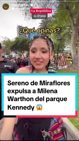 Tras el suceso, la cantante se encuentra en busca de otro distrito donde pueda promocionar su show, el cual se realizará el 23 de diciembre y tendrá como invitados Mauricio Mesones, Renata Flores, Karina Benites (Amaranta) y figuras sorpresa || #miraflores #polemica #controversia #parquekennedy #News #TikTokNews #Noticias #milenawarthon #noticiasperu #LaRepublica  