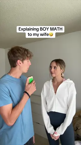 Boys am i right?! 🤣👏 #boymath #boymathexplained #Relationship #couplecomedy #couplestiktok #Relationship #thequistfamily #funny 