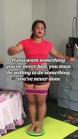 If you want something you've never had, you must be willing to do something you've never done. #motivationoftheday #fyp#fitnesstips #waisttwistingdisc 