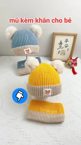 Mũ Len Cho Bé Kèm Khăn Quàng #viral #foryou #hot #tiktok #2023 