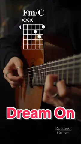 Dream On #guitar #fyp #music #cover #guitartok #guitartutorial #guitarlesson #rostheo 