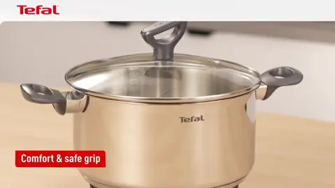 Tefal Daily Cook 24cm Stainless Steel with lids Saucepan #tefal #tiktok100 #saucepan #dailycookware #fyp 