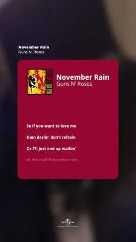 Gak boleh di skip di bulan November dong 🌧 #gunsnroses #novemberrain #throwback  #legend #fyp 