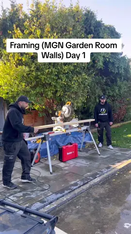 Framing A Garden Room Project (Walls) #gardenroom #framing #homeimprovement #fyp #foryou 