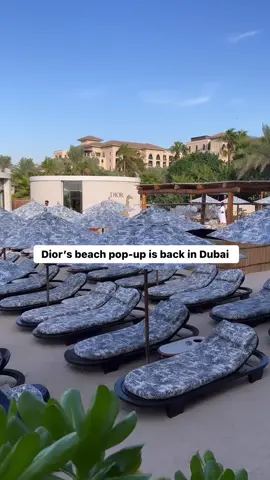 Dior takes over Nammos on Jumeirah beach.  You can expect branded sunbeds, parasols and cabanas alongside two concept stores featuring the latest collection.  Price: Dhs300 for a sunbed. The lounge area has no minimum spend.  When: Until summer 2024.  Where: Nammos Dubai, Four Seasons Resort Dubai at Jumeirah Beach.  #dior #dubai #beach 