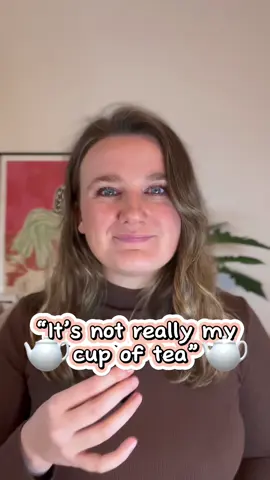 🇩🇪 🇨🇳 🇫🇷 🇧🇷 How do you say this expression in your language? 🇮🇳🇳🇵🇩🇰 🇪🇸 🇵🇹 🇨🇷 🇯🇵 🇮🇹 Other examples of ‘it’s not really my cup of tea’: ✨ Thank you for the invitiation but concerts aren’t really my cup of tea. ✨ I love ABBA and Queen but The Beatles aren’t really my cup of tea. ✨ Skiing isn’t really my cup of tea. I love ice skating though!  #english #learnenglish #ingles #vocabulary #britishenglish 