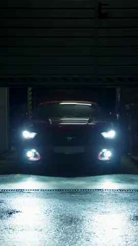 Night Mode 🔛🌌 #Mustang #MustangGT #V8 #FordMustang #MuscleCar #AmericanCars #MustangLife #MustangV8 #CarVideos