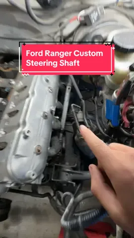 This is the first chstom steering setup I’ve built, stoked to see if it works when done. What would you ls swap?? #lsswap #fordrangerv8 #v8swap #prerunnersoftiktok #prerunnerbuild #offroadtiktok 