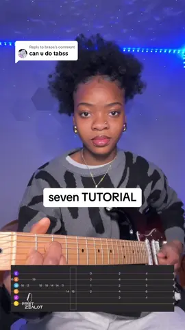 Replying to @braoa Tabs from @Fret Zealot #beccasmelodies #menitrust #seven #guitartutorial #fretzealot #fyp 