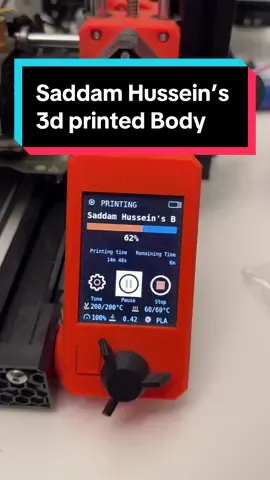 #3dprinting the #Saddam #Hussein meme
