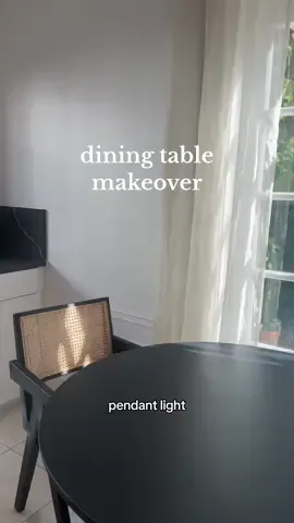 The dining area makeover continues! This time I wanted to soften up the space by hanging some extra drapes I’ve been holding onto. They made such a huge difference! #furnitureflip #furnituremakeover #secondhandfurniture #secondhandhomedecor #diyfurnituremakeover 