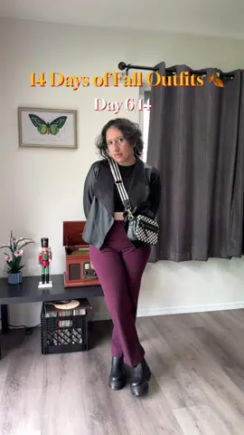 14 Days of Fall Outfits - 6/14 🍂 Maroon and leather = Fall fashion essentials  . . . . #OOTD #outfitinspo #falloutfit #fashioninspo #grwm #alternativefashion #trending #contentcreator #fashioncontentcreator #fashiontok #StreetStyle #styleinspo #stylewithme #OutfitsOfTheWeek #outfitsoftheday #aesthetic #stylingtips #stylingideas #fyp #fypシ 