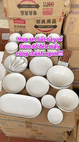 Màu trắng tôn đồ ăn cực kỳ. Giá bao tốt toàn sàn nha ace 🥰 #gomsugosu #gốm #sứ #gosu #bát #đĩa #decor #khosi 