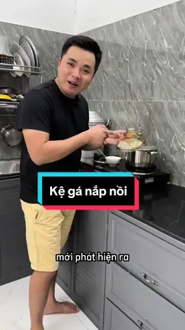 Kệ gá nắp nồi này trông bình thường mà tiện nha #kienreview #bigx 