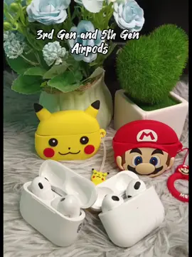 5th Gen Airpods with cartoon silicone case and iOs cable#bluetoothheadset #airpods #airpodsbluetooth #wirelessairpods #fyp #fypシ゚viral #fypage #foryou #foryoupage 