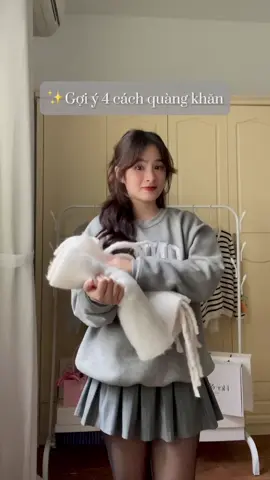 quàng khăn này ấm như đắp chăn lun 👍🏻 #emsocday #khanquangco #khanlen 