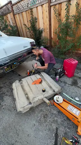 New ick unlocked 🤢 rusty fuel tanks #carrestoration #autorestoration #autorepair #oldsmobile #cutlass #musclecar #rust #rustrepair #gasoline #carsoftiktok #fyp #supersus 