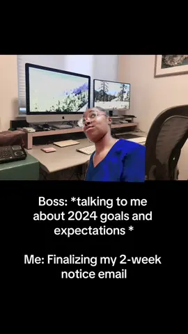 I dont think my boss know! 😅 #manager #boss #work #twoweeks #quitting #jobs #greenscreen 