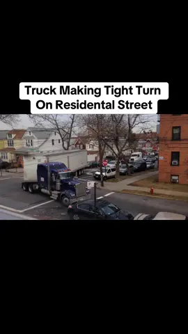 Truck making tight turn on residental street  #truck #make #tight #turnon #resident #street #roadtrip #road #fyp #fypage #fypシ゚viral #foryourpage #trend #viralvideo #tiktok 