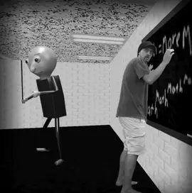 man gets beaten up by Baldi with sad music in the background#fyp #meme #baldi 