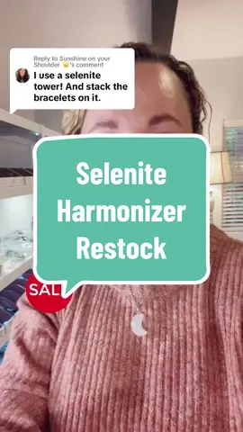 Replying to @Sunshine on your Shoulder ☀️ Stack all your crystal bracelets on this selenite harmonizer to keep them charged, cleansed and ready to wear. #tiktokshopblackfriday #selenite #crystalbraceletshop 