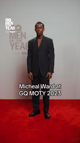 A boss should only wear pinstripe: particularly a Hugo Boss pinstripe. #GQMOTY #GQMOTYXBOSS#MichealWard #TopBoy #TikTokFashion 