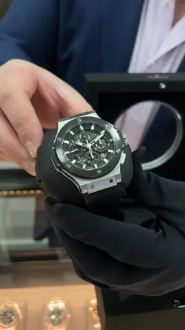 Hublot Big Bang 44mm Aero Bang Stainless Steel and Ceramic #hublot #unboxing #luxurywatches #toronto 