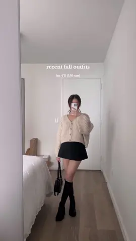 all my outfits are the same color LOL #outfitideas #fallfashion #petitefashion 