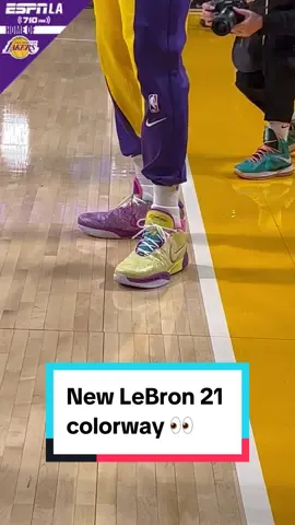 Another game, another LeBron 21 colorway 👀🔥 #Lakers #lebronjames #LeBron21 #nikebasketball 