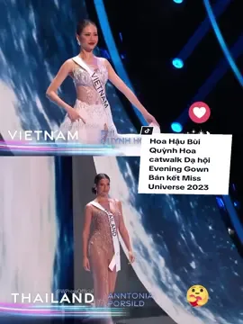 Hoa Hậu Bùi Quỳnh Hoa đọ catwalk Evening Gown Dạ hội với Hoa Hậu Thái Lan Anntonia Porsild tại Bán kết Miss Universe 2023 Hoa Hậu Hoàn Vũ 2023 #HoaHau #BuiQuynhHoa #AnntoniaPorsild #MissUniverse #MissUniverse2023 #MissUniverseThailand #MissUniverseThailand2023 
