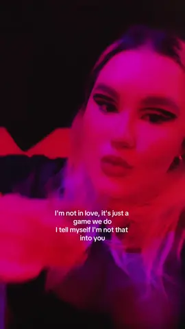 I'm not in love, it's just a game we do I tell myself I'm not that into you #trend #CapCut #lgbt  