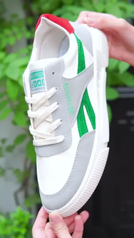 Giày sneaker nam chất liệu da phối vải thô #giaynamdep #giaysneakernam 